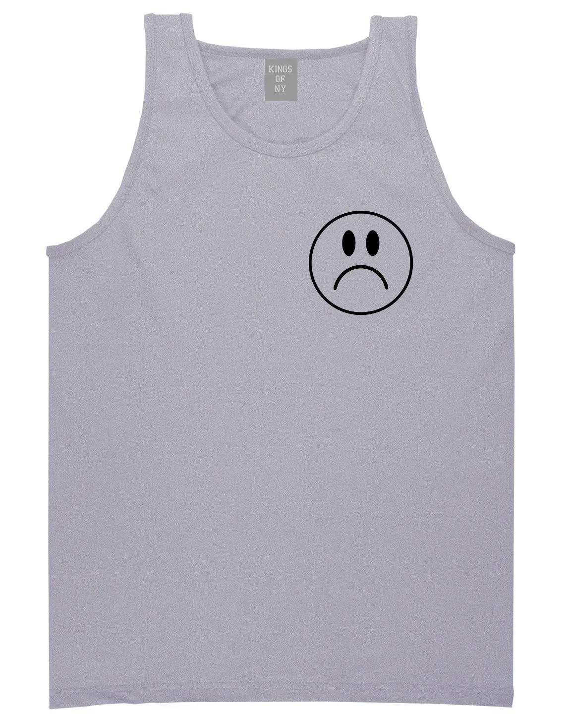 Sad Face Chest Mens Tank Top Shirt