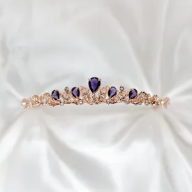 Sadie's Tiara in Purple & Rose Gold