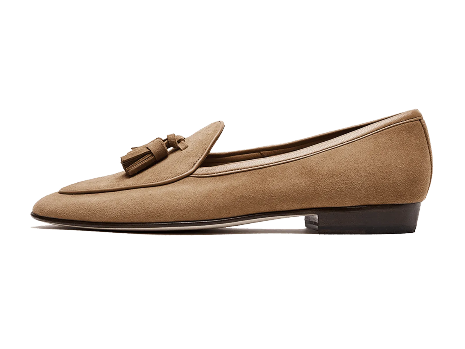 Sagan Classic Tassel Loafers in Sahara Asteria Suede