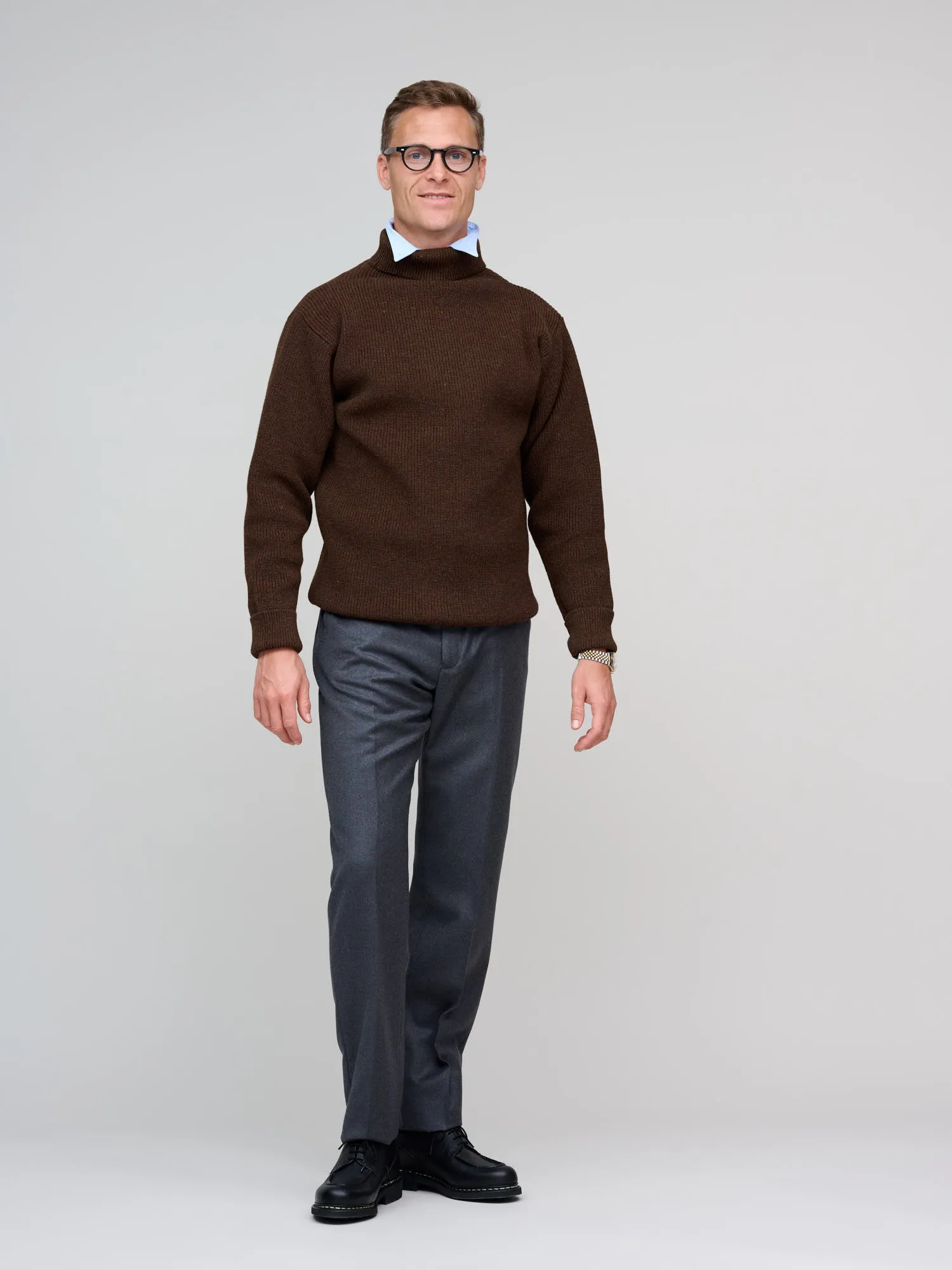 Sailor Turtleneck, Natural Brown