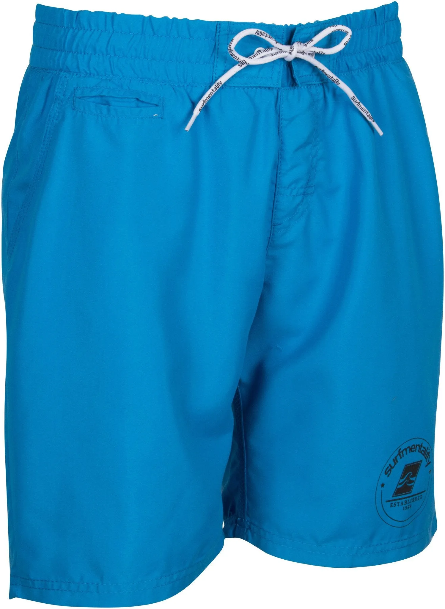 Sakkas Diego Solid Color Stretch Waistband Skate Surf Boardshort