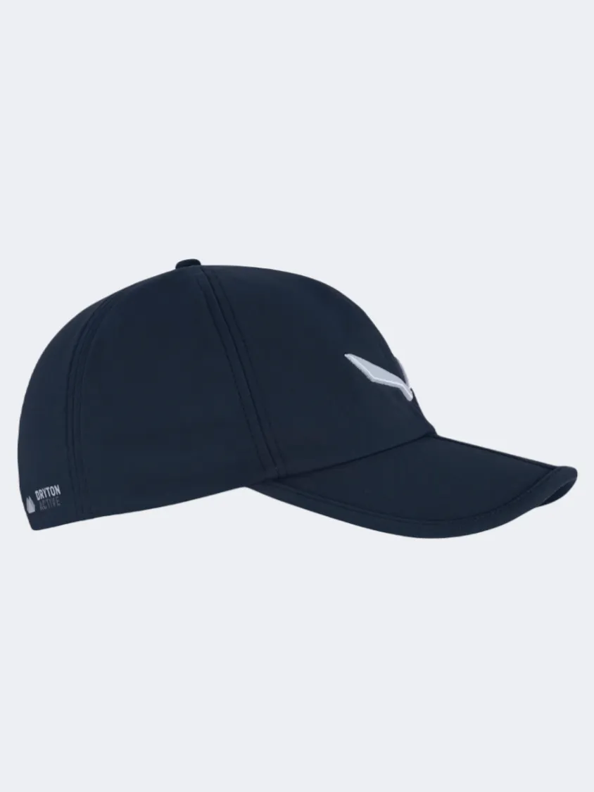 Salewa Fanes Fold Visor Unisex Hiking Cap Blue Premium Navy