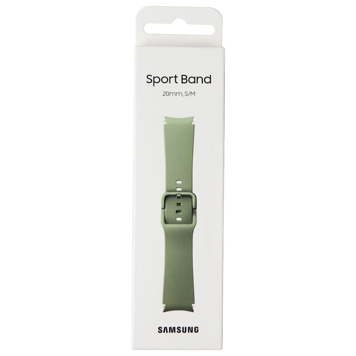 Samsung (20mm, S/M) Sport Band for Samsung Galaxy Watch4 - Olive Green