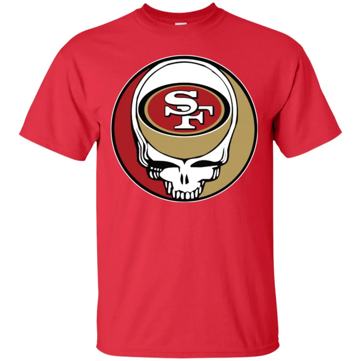 San Francisco 49ers Grateful Dead Steal Your Face Football Nfl Shirts