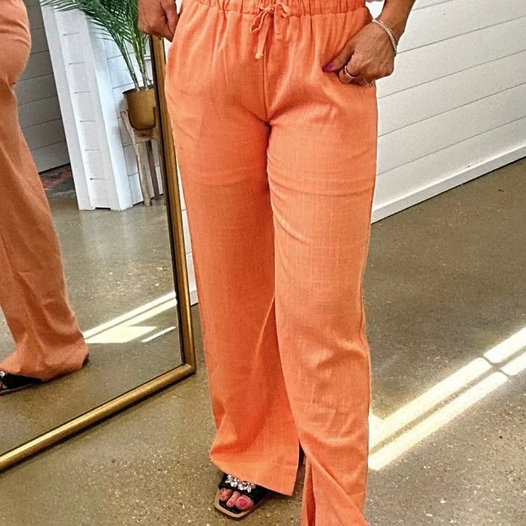 Sandy Resort Radiance Pants in Terra Cotta