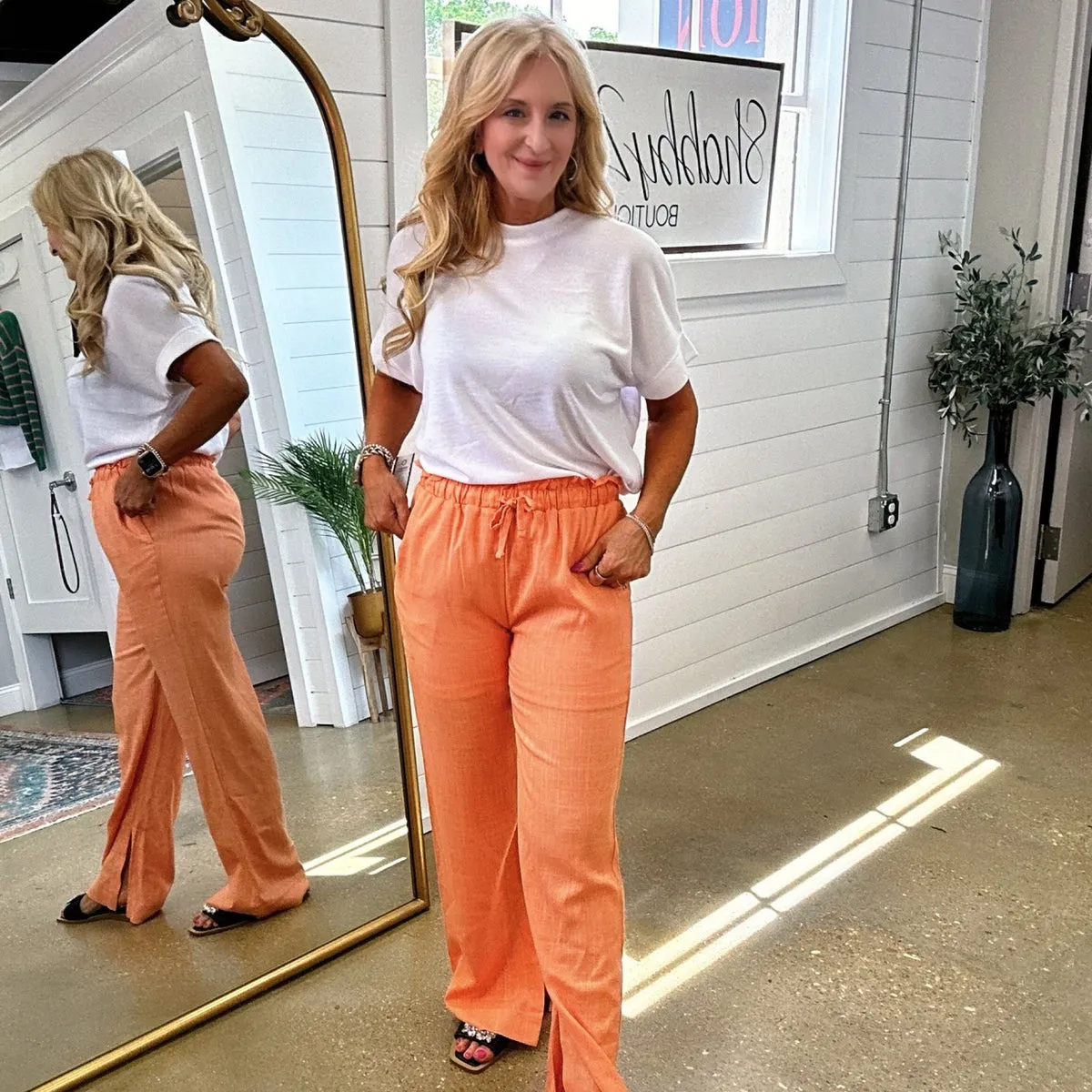 Sandy Resort Radiance Pants in Terra Cotta