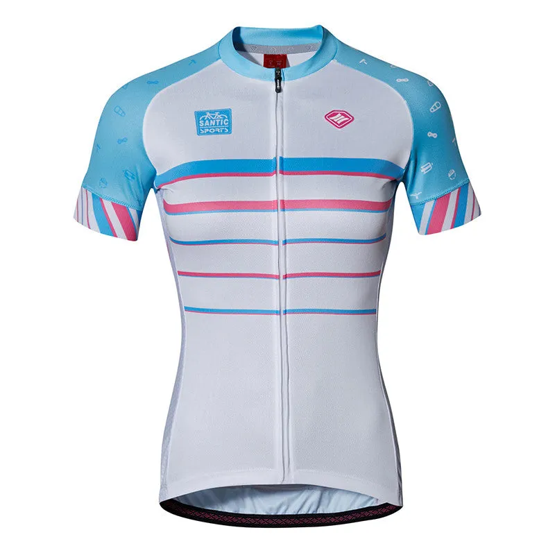 Santic Mira White Women Jersey Short Sleeve