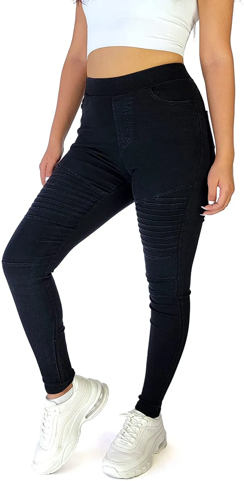 SARDONIX SRDX Pocket Jeggings Jeans Pants Women Stretch Skinny Casual Slim Fit Denim