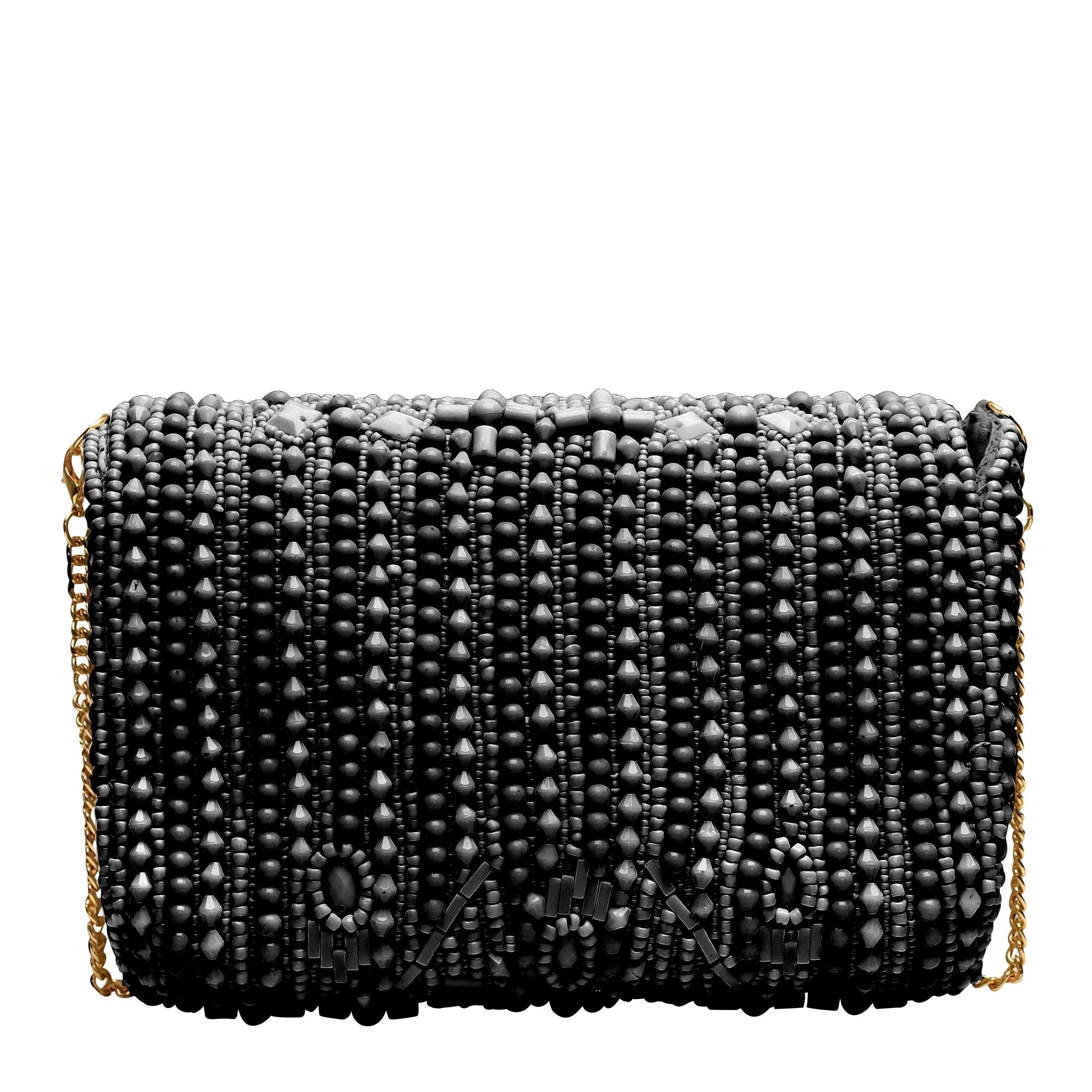 Sari Beaded Crossbody Clutch