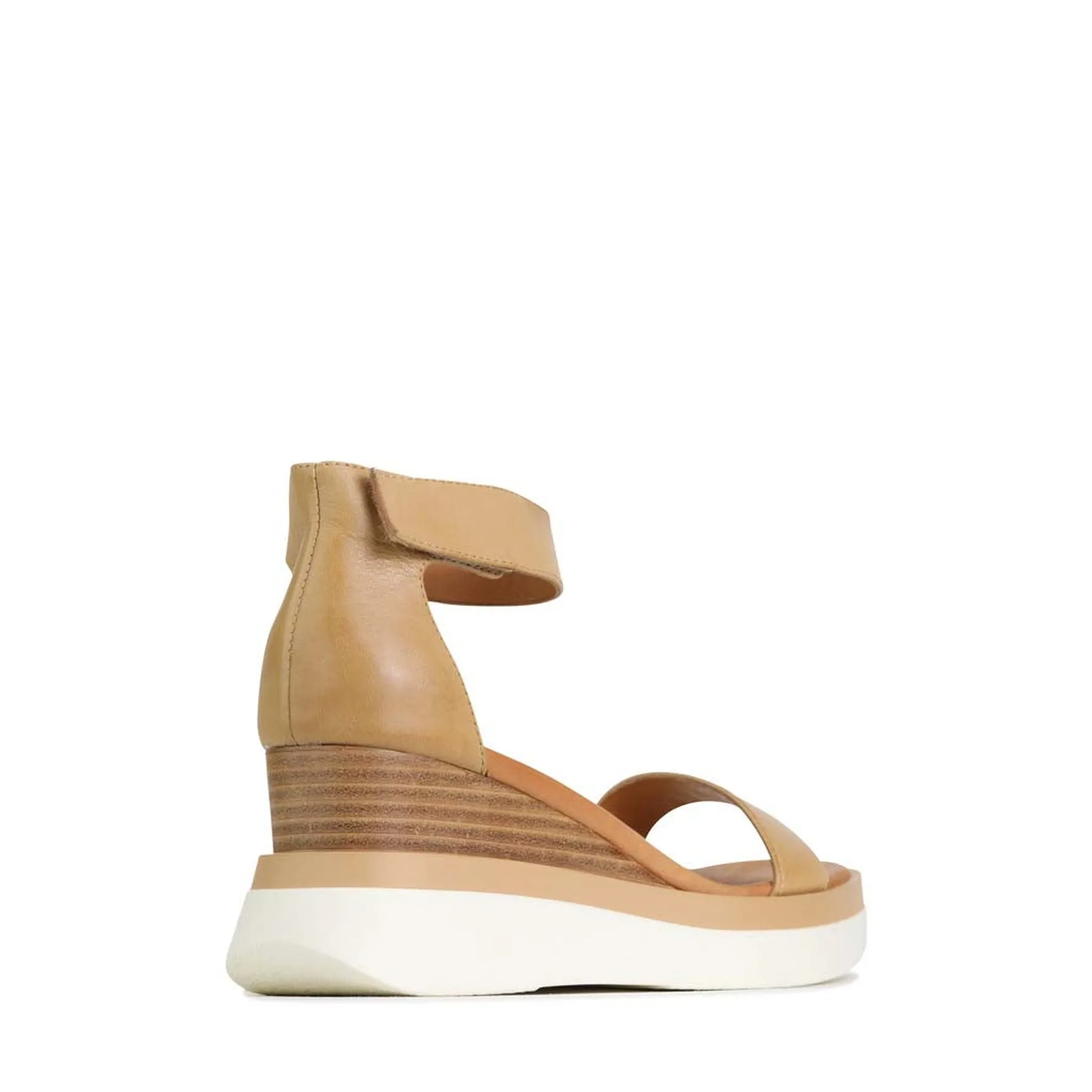 SASKINA LEATHER WEDGE SANDALS