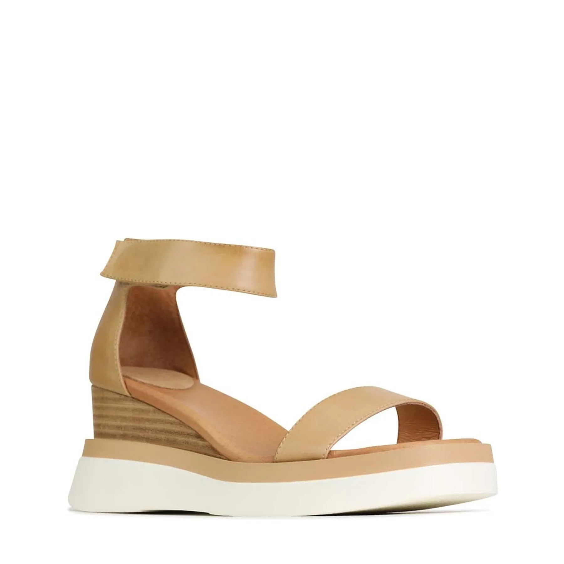 SASKINA LEATHER WEDGE SANDALS