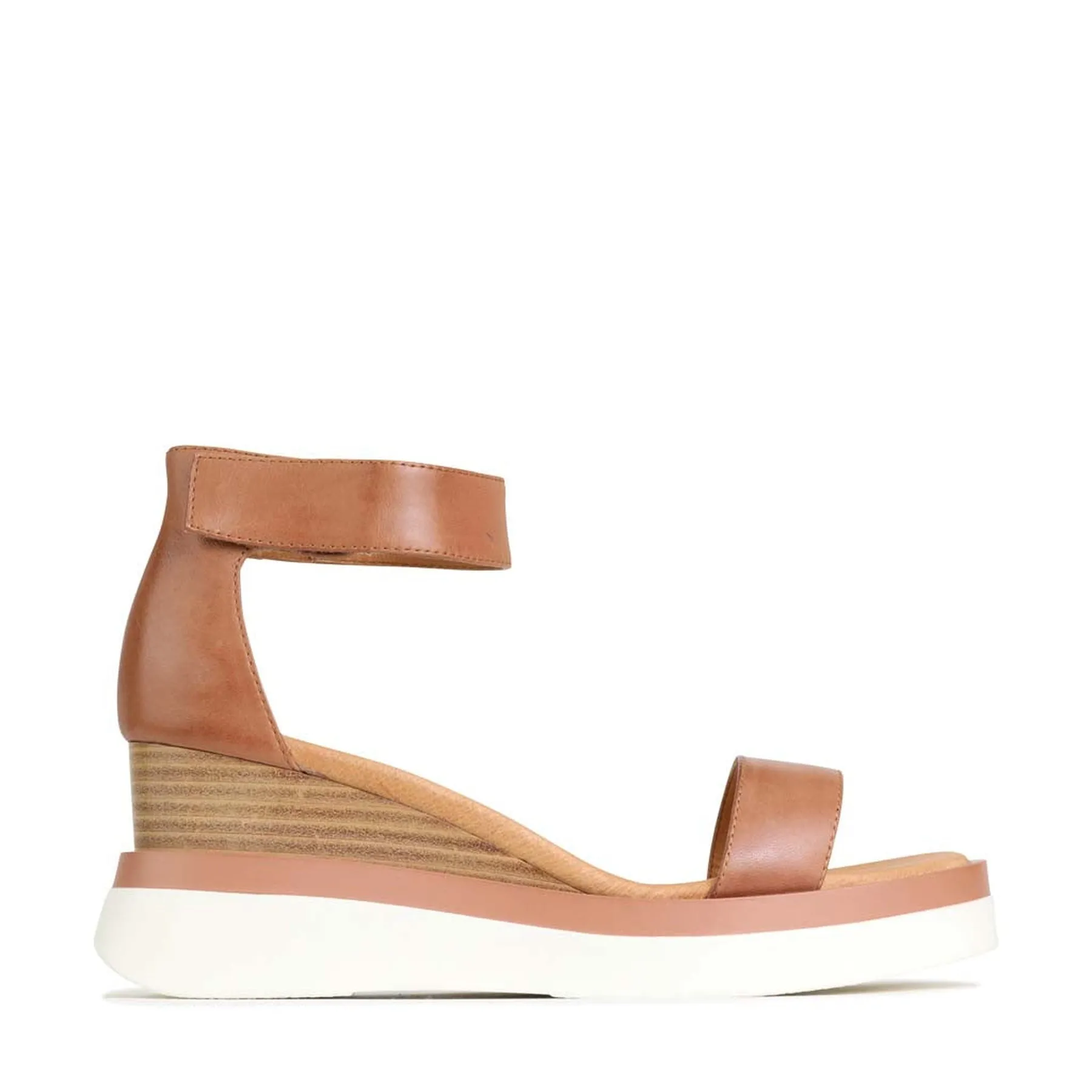 SASKINA LEATHER WEDGE SANDALS