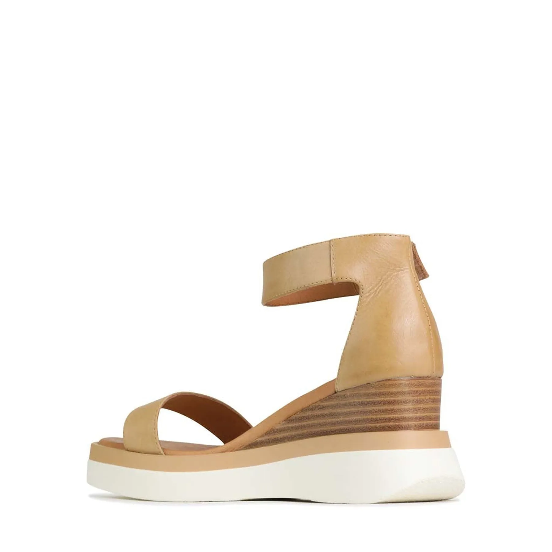 SASKINA LEATHER WEDGE SANDALS