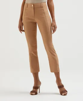 Satin Luxe Straight Leg Crop Pant