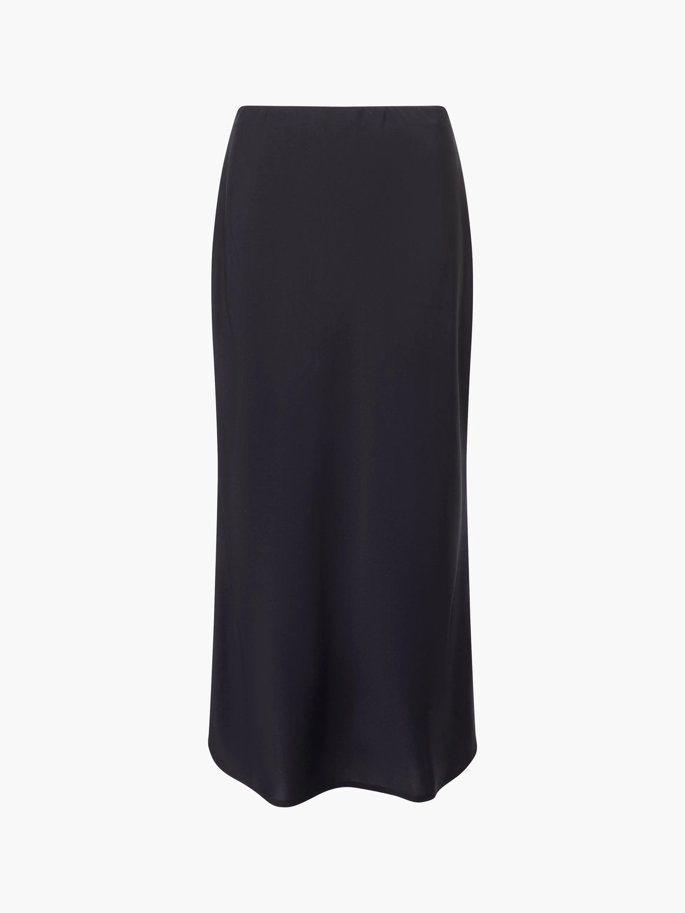 Satin Slip Midi Skirt