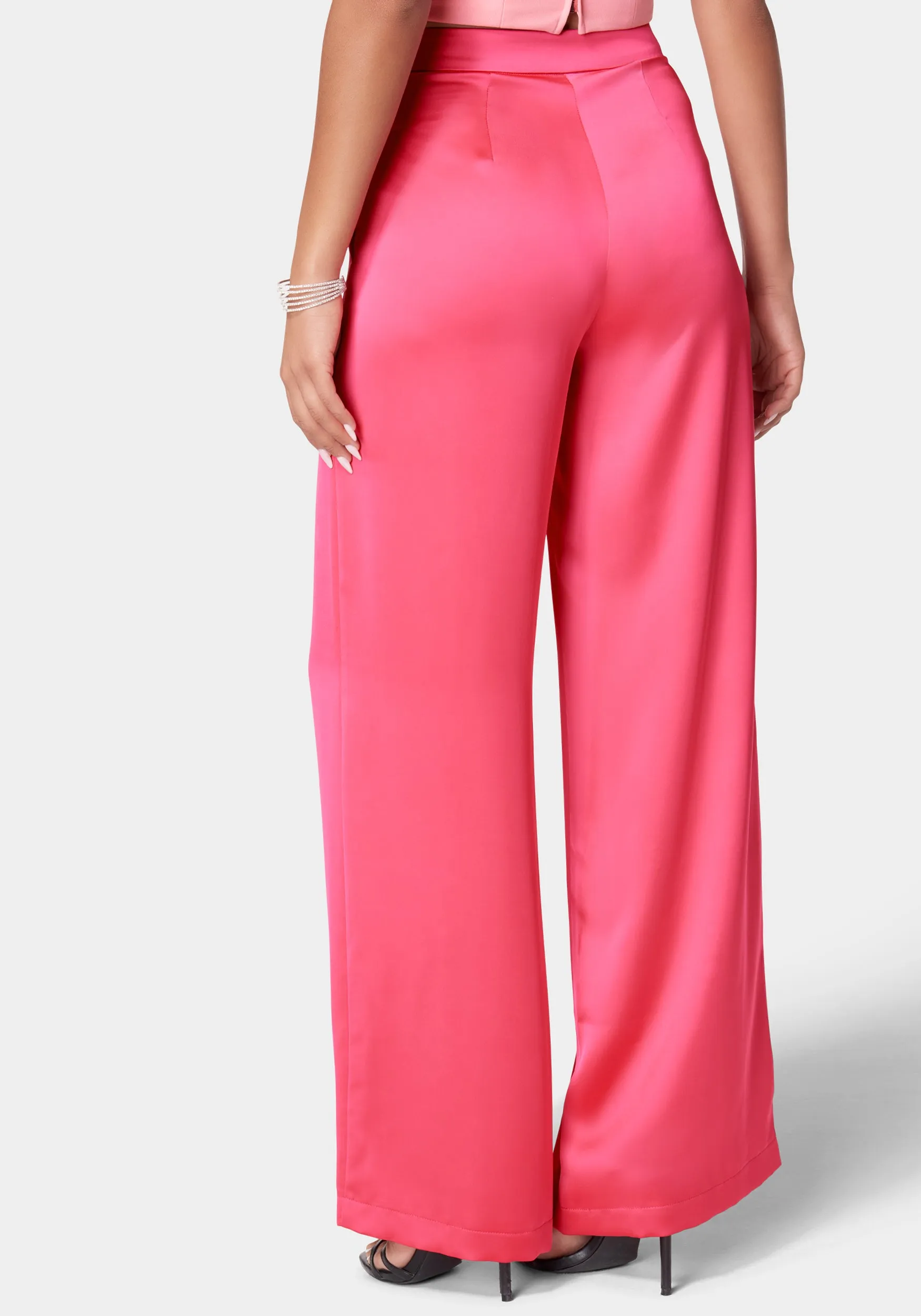 Satin Wide Leg Pant