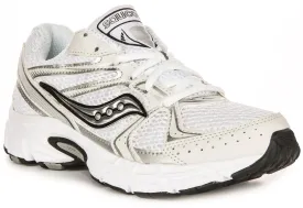 Saucony G Ride Millennium In White Silver