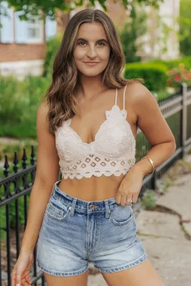 Scalloped Lace Bralette - FINAL SALE