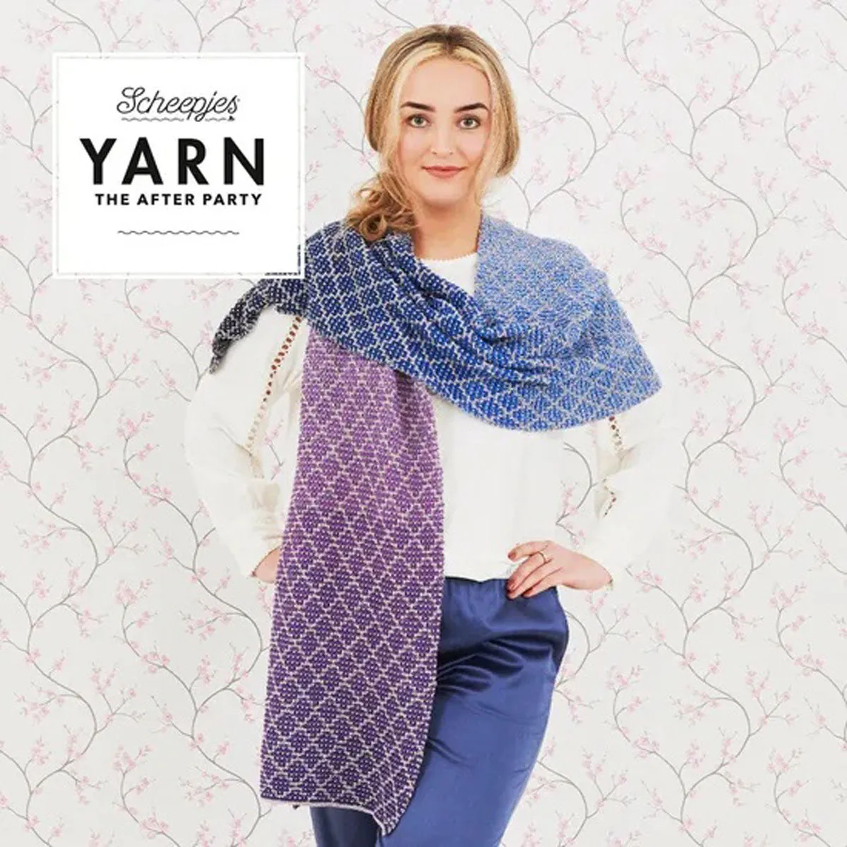 Scheepjes YARN The After Party Patterns - 71 Lavender Trellis Wrap