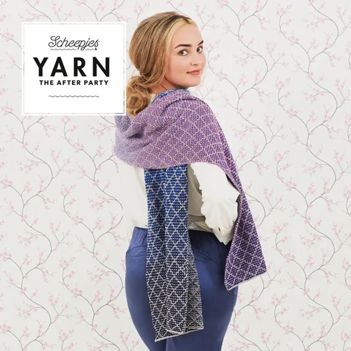 Scheepjes YARN The After Party Patterns - 71 Lavender Trellis Wrap