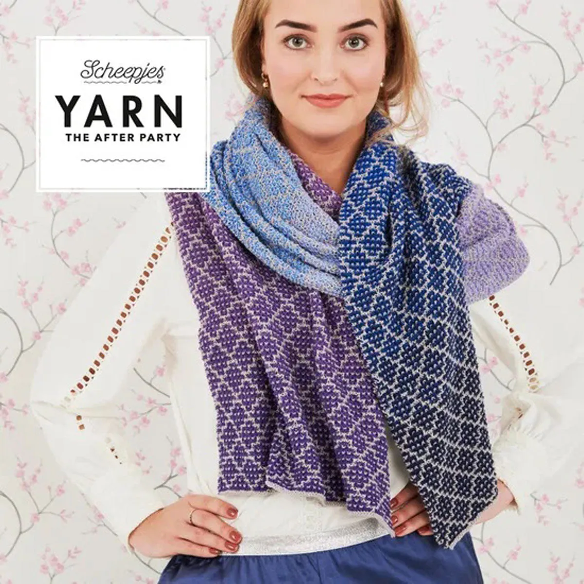 Scheepjes YARN The After Party Patterns - 71 Lavender Trellis Wrap