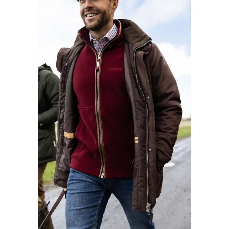 Schoffel Oakham Fleece Gilet - Claret