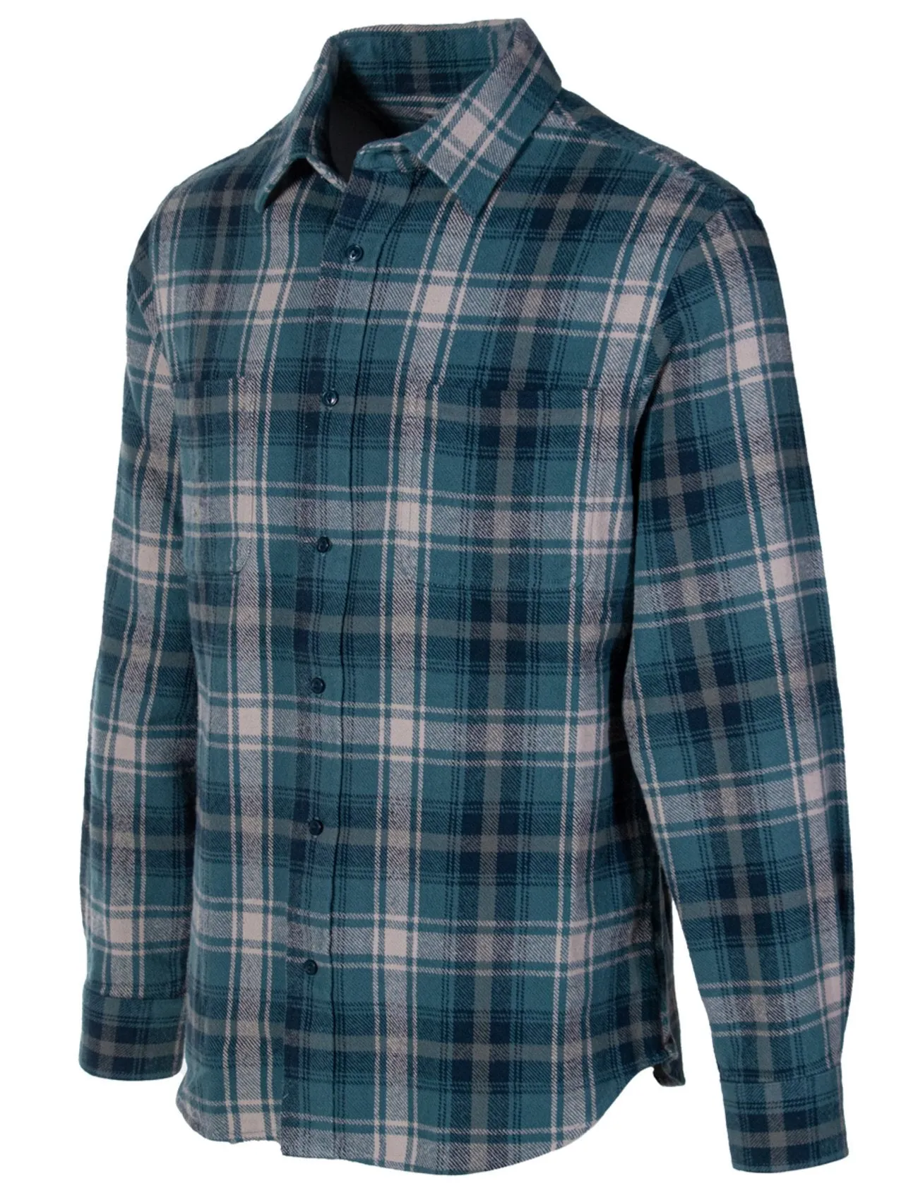 Schott NYC Cadet Plaid Cotton Flannel Shirt