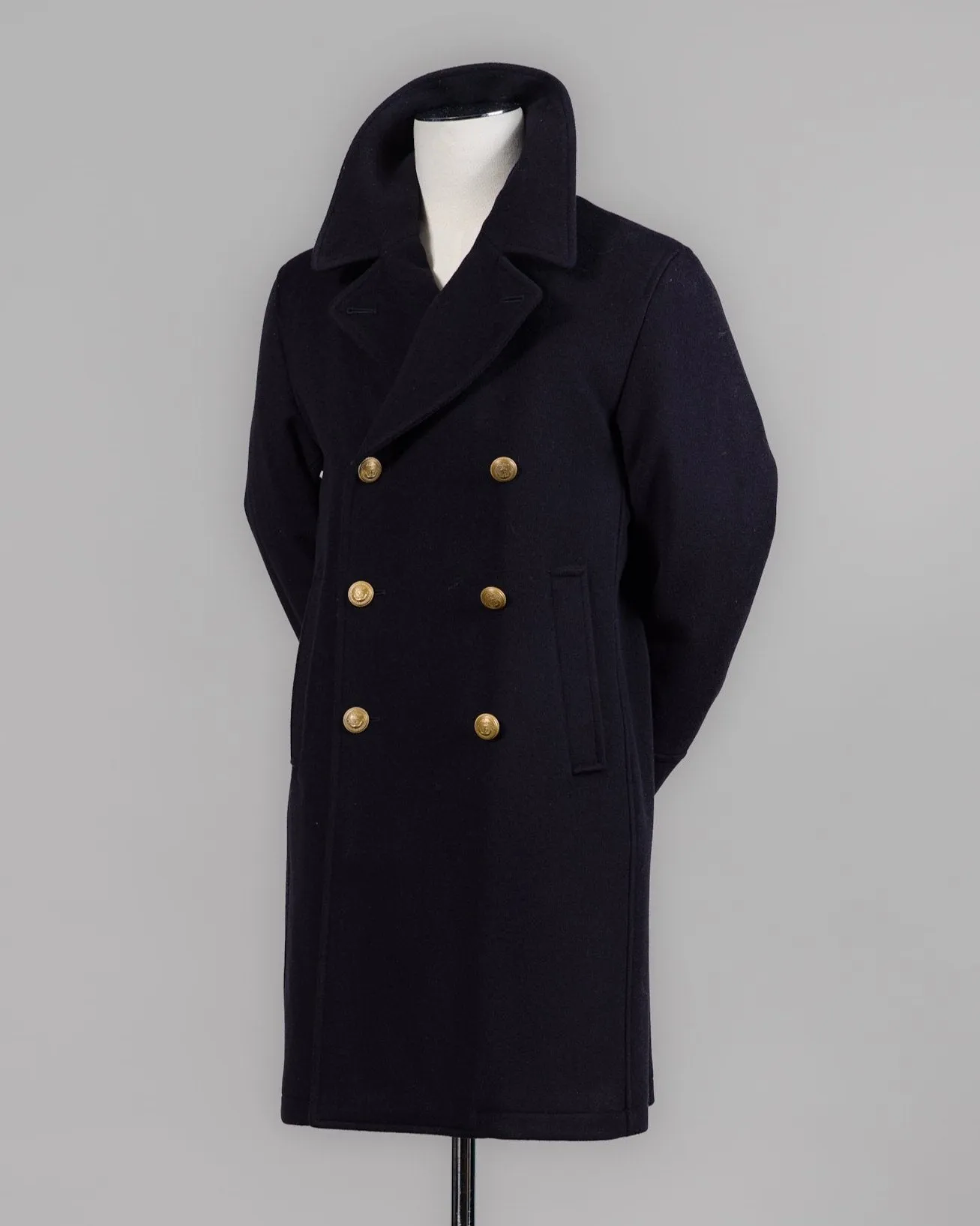 Sealup Wool & Cashmere Peacoat / Navy