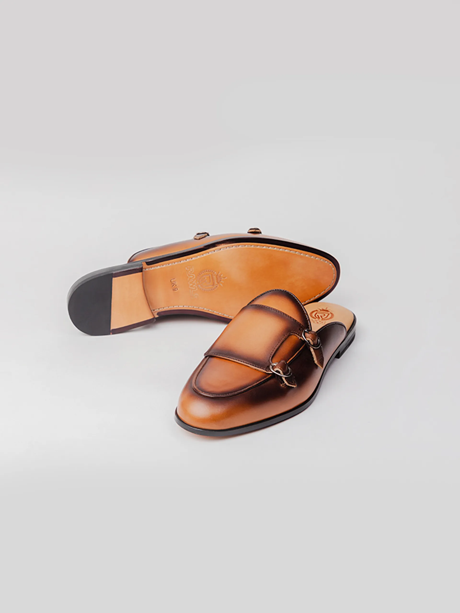 Seane Mules - Cognac Patina