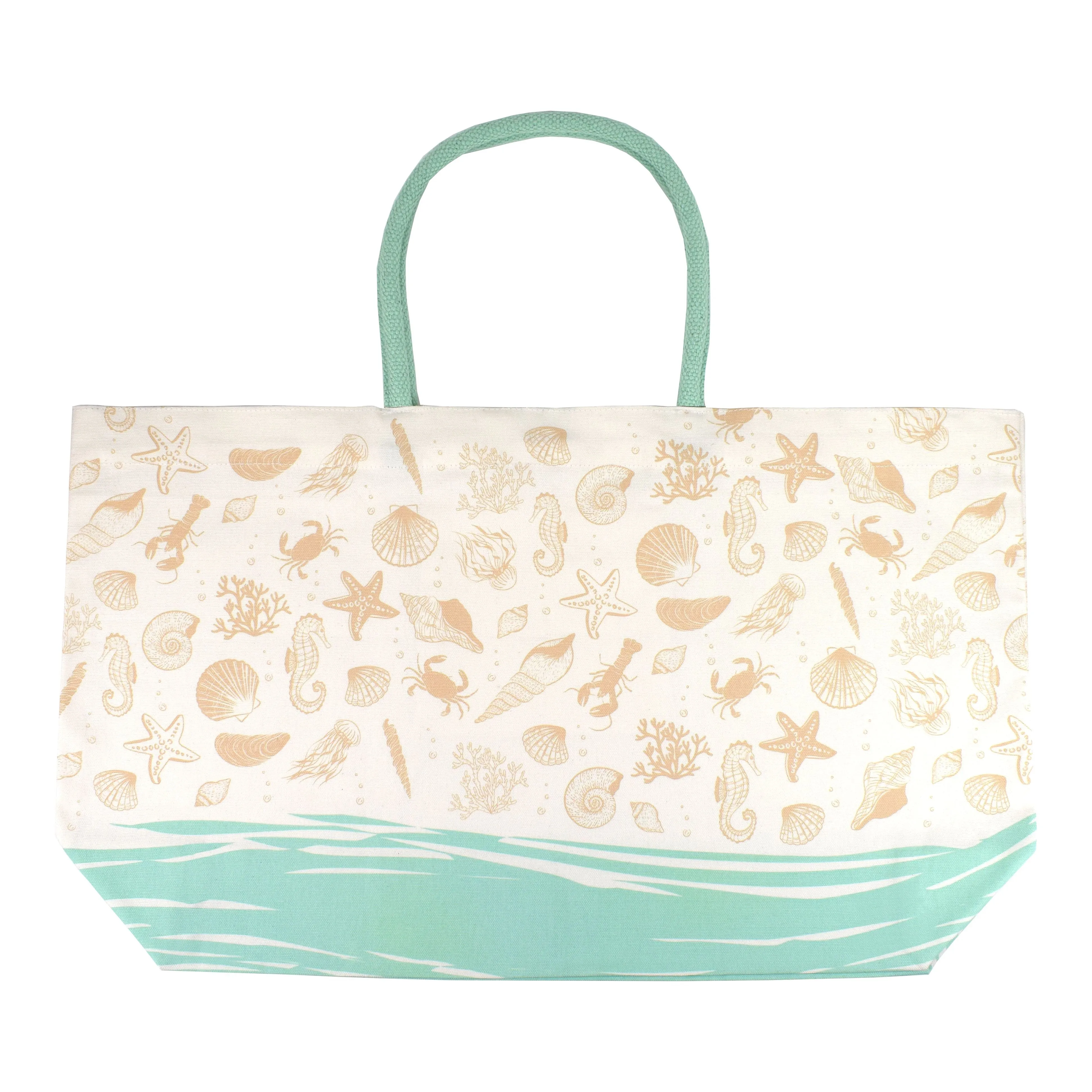 Seashells Large Canvas Tote Bag