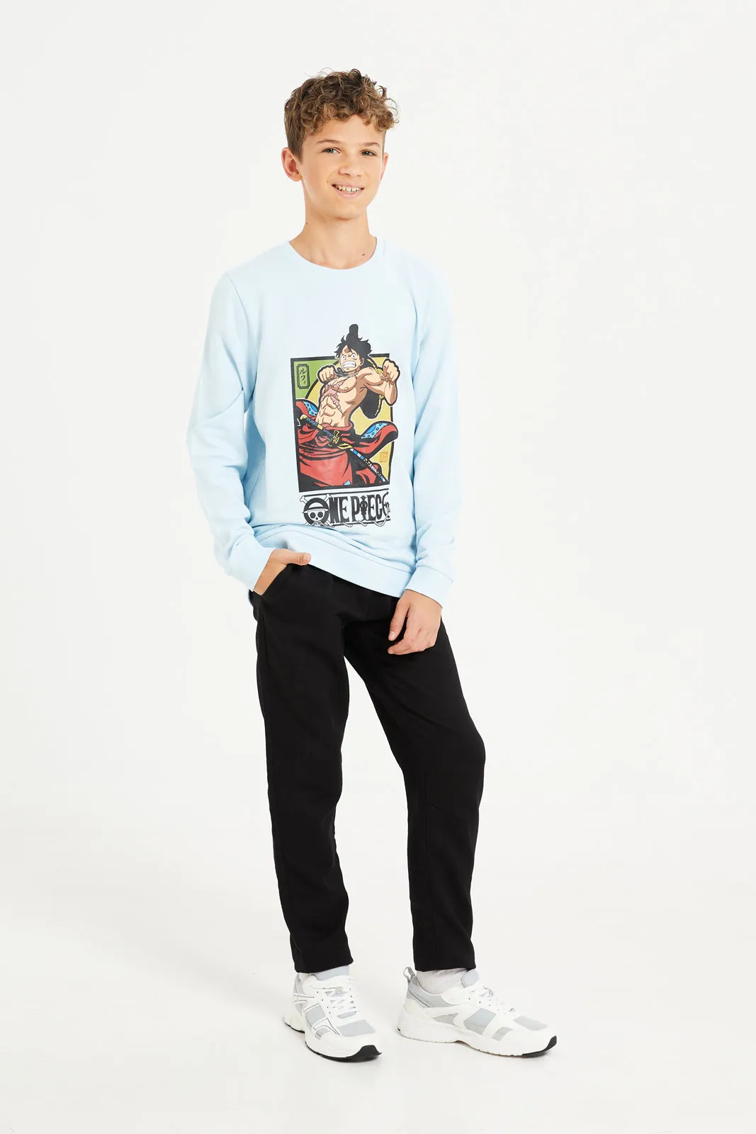 Senior Boys Blue One Piece Sweatshirt