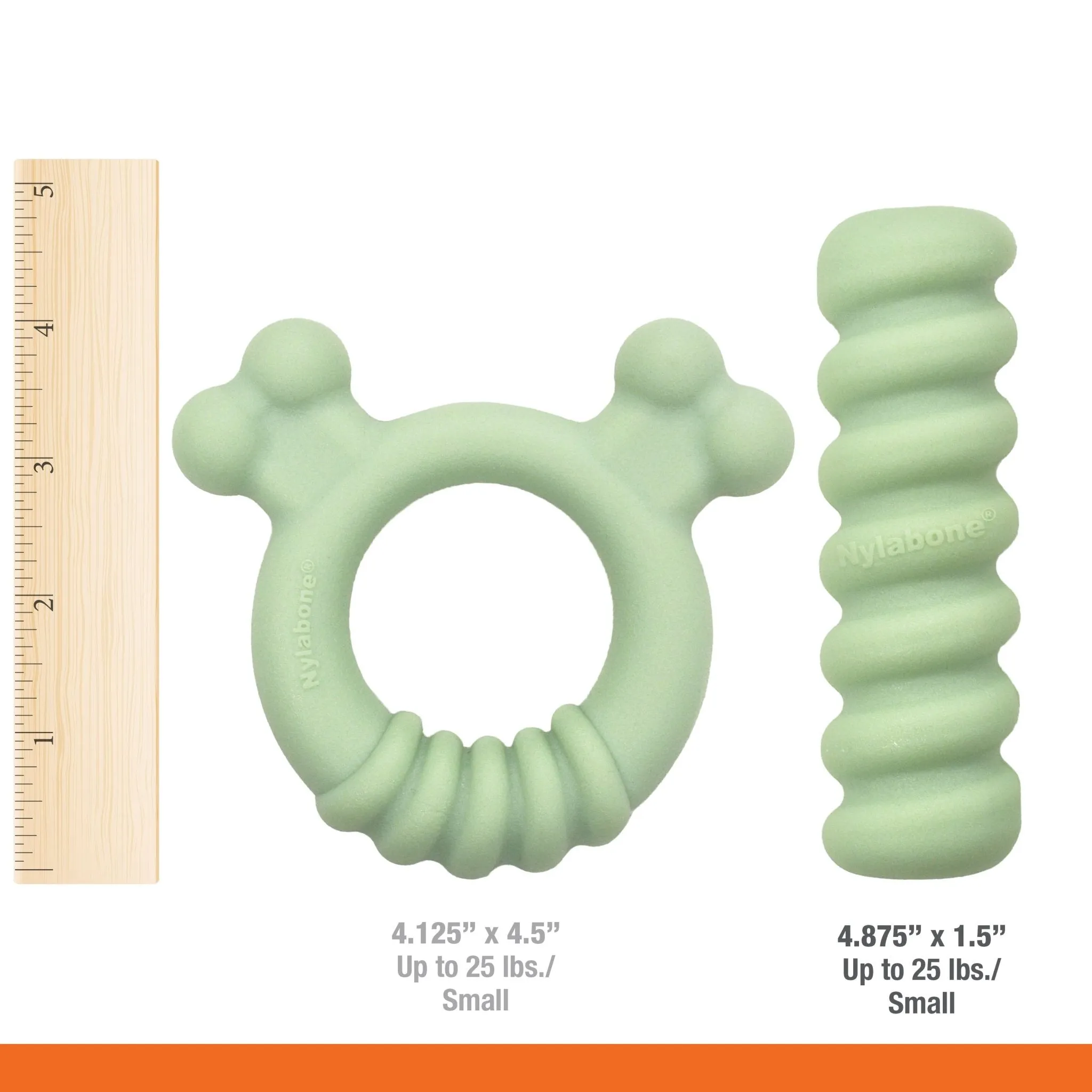 Sensory Material Puppy Teething Ring, Chicken, Small/Regular, Up to 25 Ibs