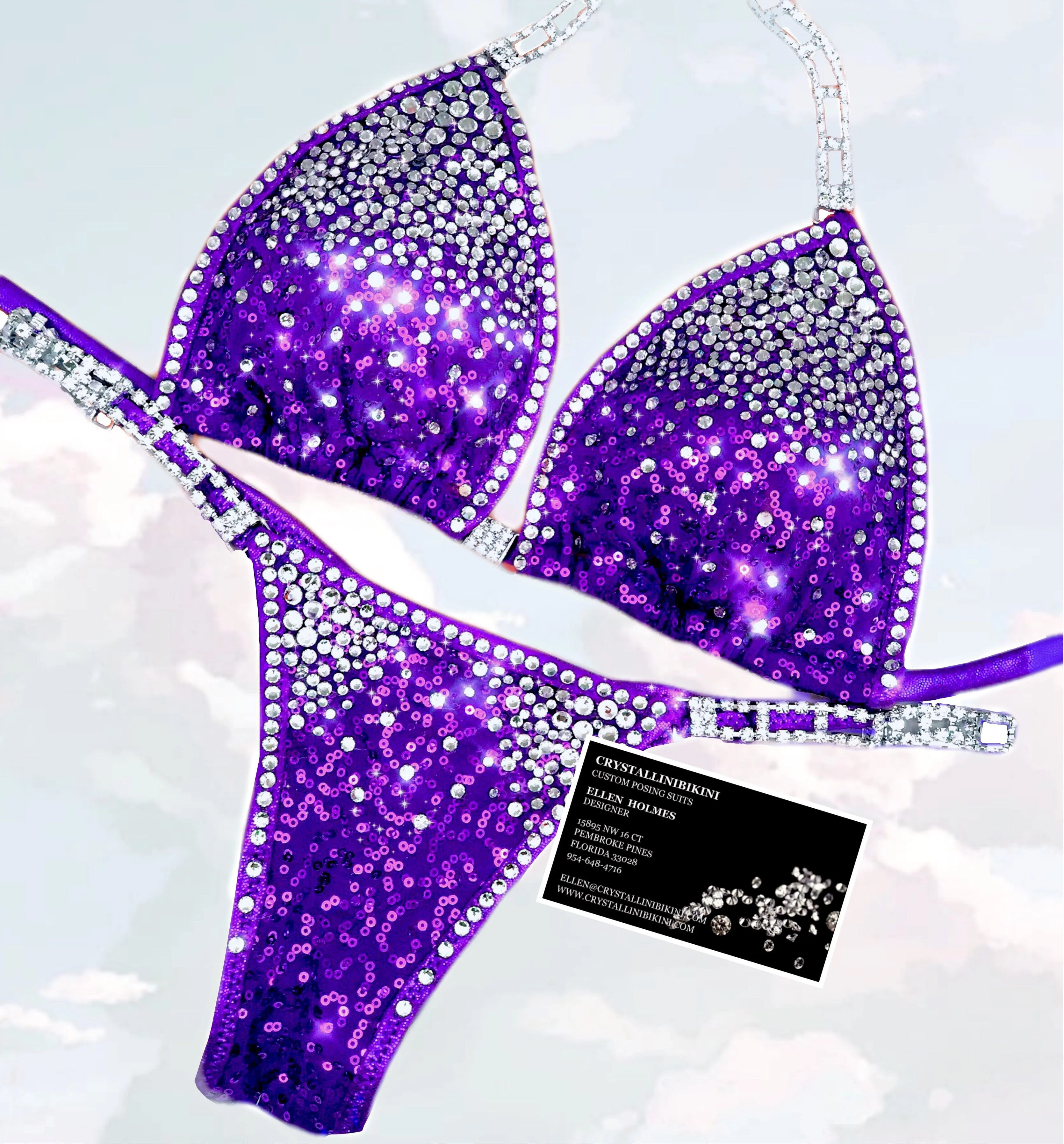 Sequin Sparkle competition bikini