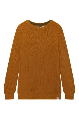 SERGIO - Womens Organic Cotton Jumper Mustard