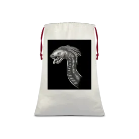 Serpent Sublimation Linen Drawstring Sack