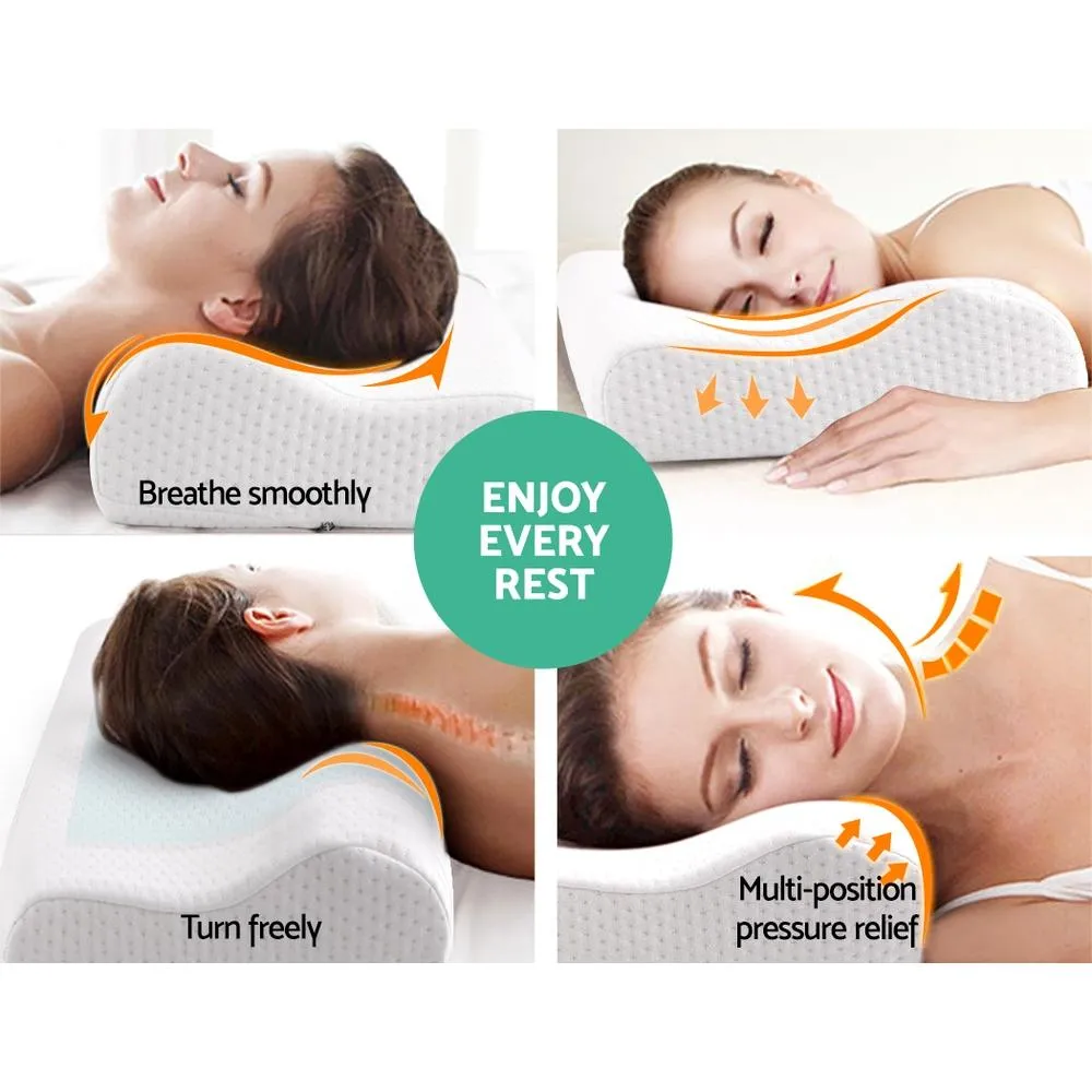 Set of 2 Cool Gel Memory Foam Pillows