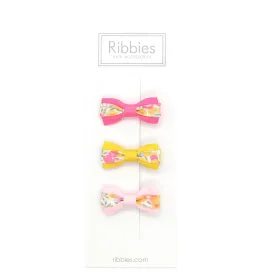 Set of 3 Liberty Bows - Wiltshire Lemon Curd