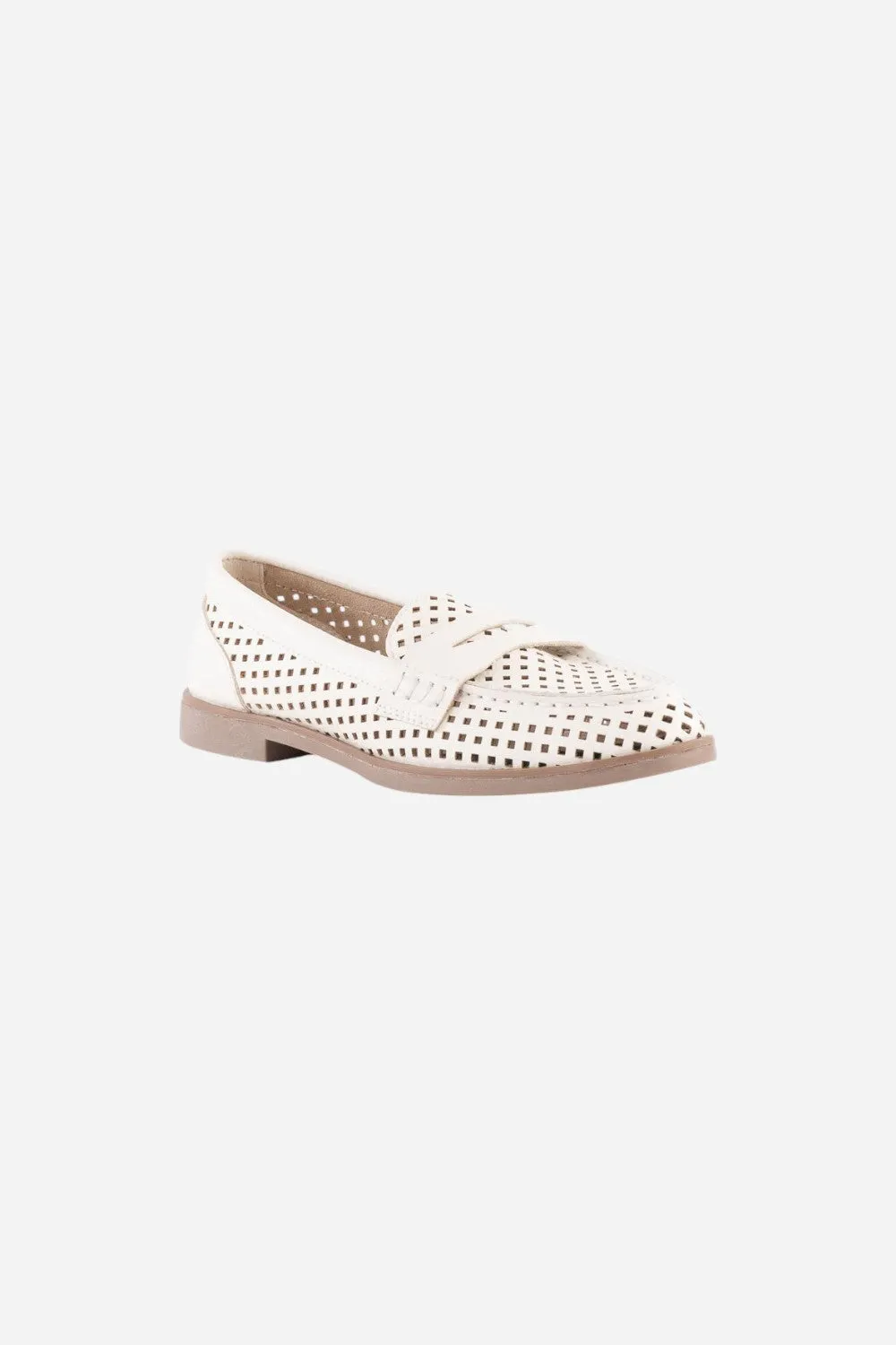 Seychelles Bamboo Mule Loafer in Off White