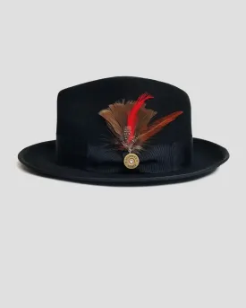 SG Trilby Fedora Hat – Black