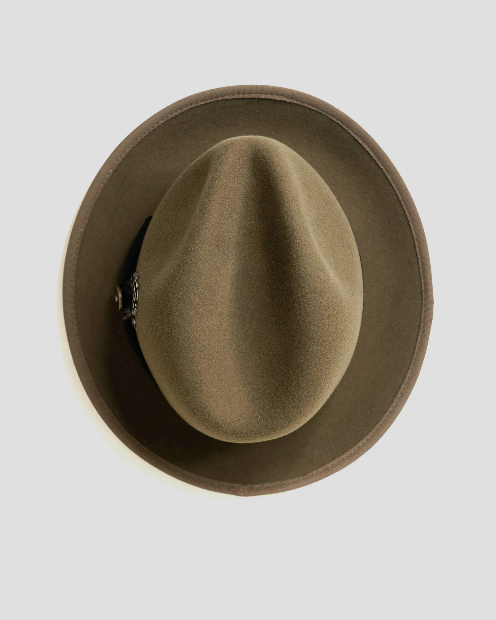 SG Trilby Fedora Hat – Dark Olive