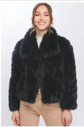 Shaggy Faux Fur Jacket