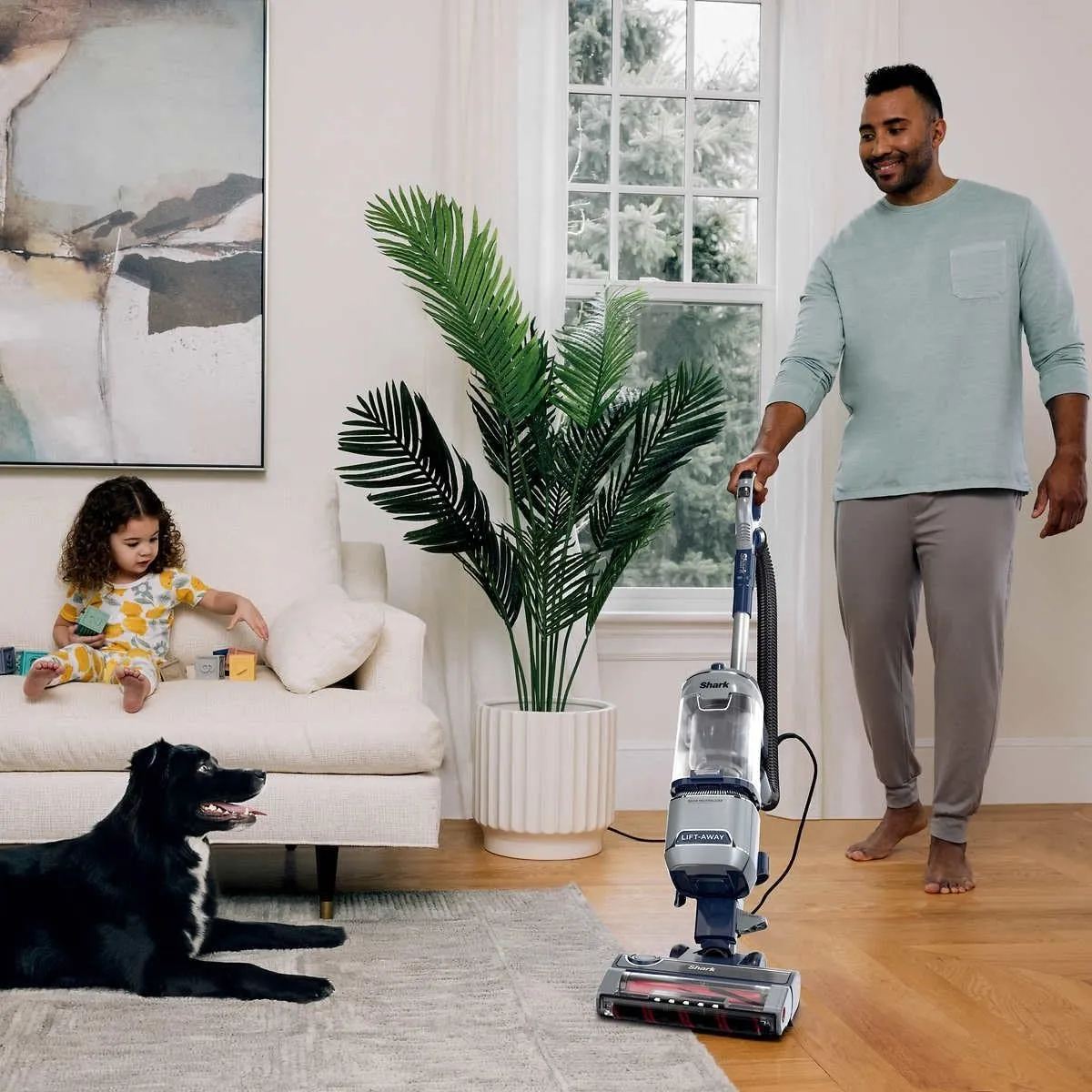 Shark UV900 Pet Performance Plus Lift-Away Upright Vacuum with DuoClean PowerFins HairPro & Odor Neutralizer Technology, Anti-Allergen Complete Seal Technology & HEPA Filter, Navy/Silver