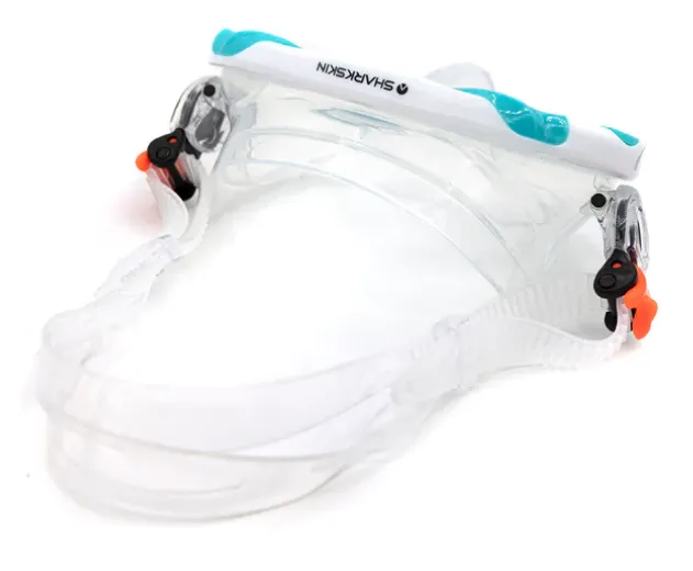 Sharkskin Junior Mask, Dry Snorkel Fin Set With Mesh Bag   Free Anti-fog