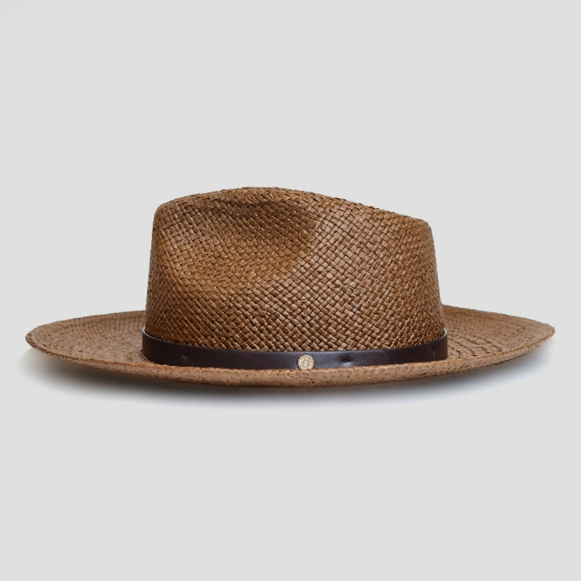 Sharp Straw Fedora Hat – Natural