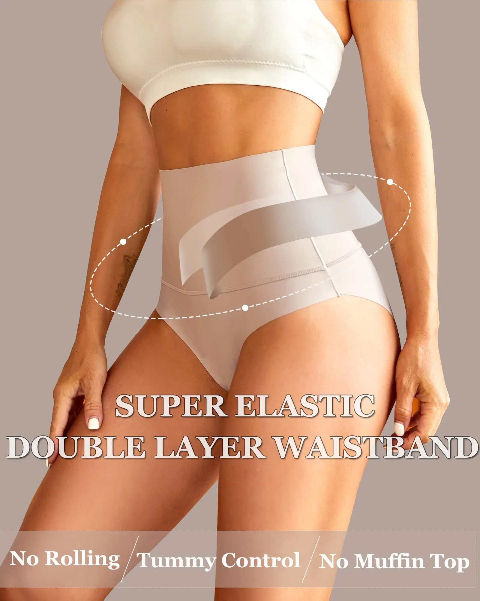 SheCurve® 3-Pack High Waisted Tummy Control Briefs