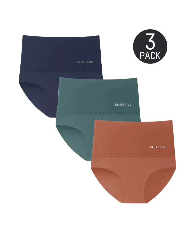 SheCurve® 3-Pack High Waisted Tummy Control Briefs