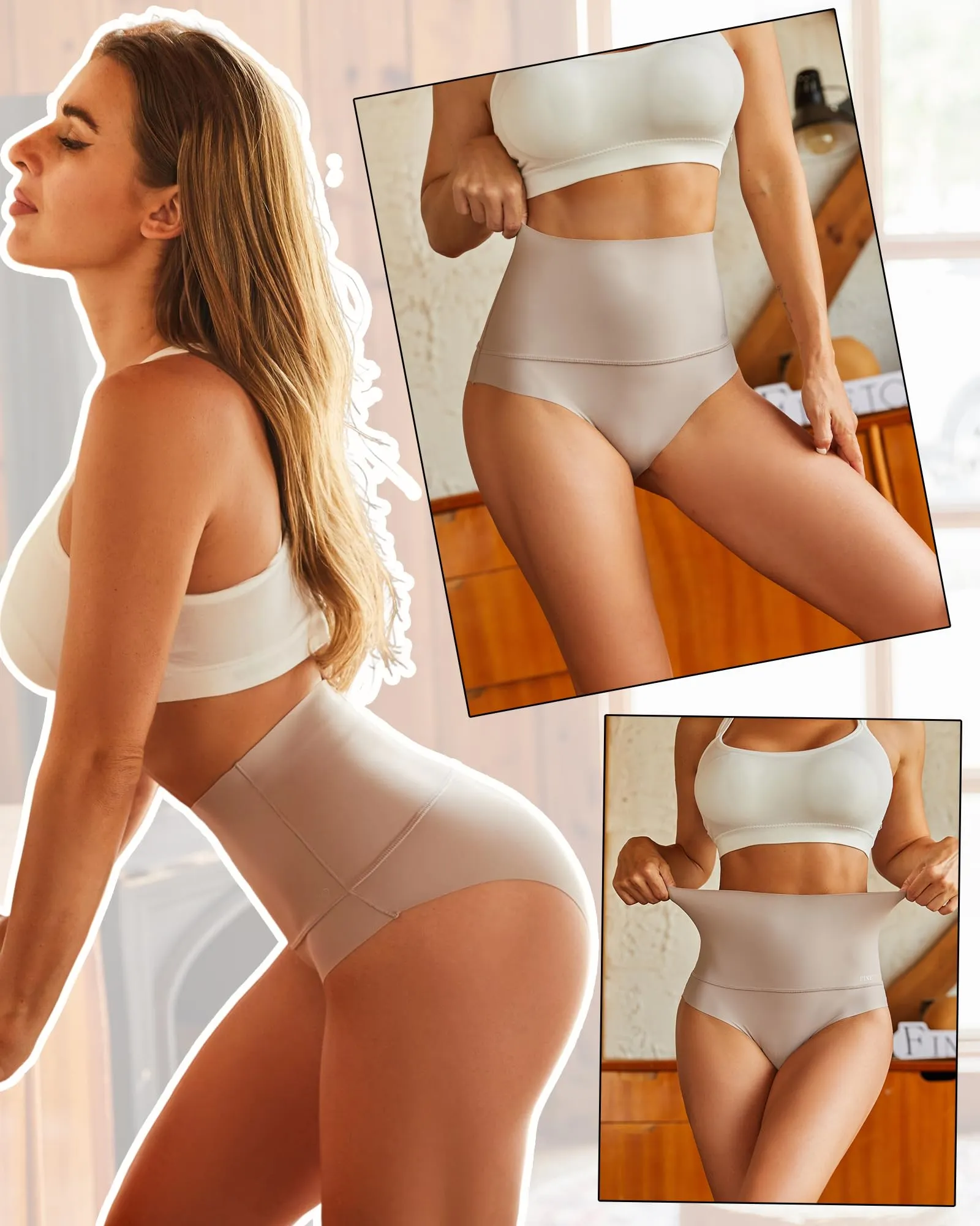 SheCurve® 3-Pack High Waisted Tummy Control Briefs