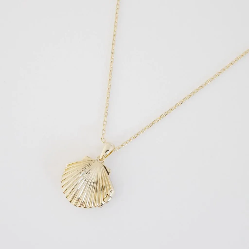 Shell Locket Necklace