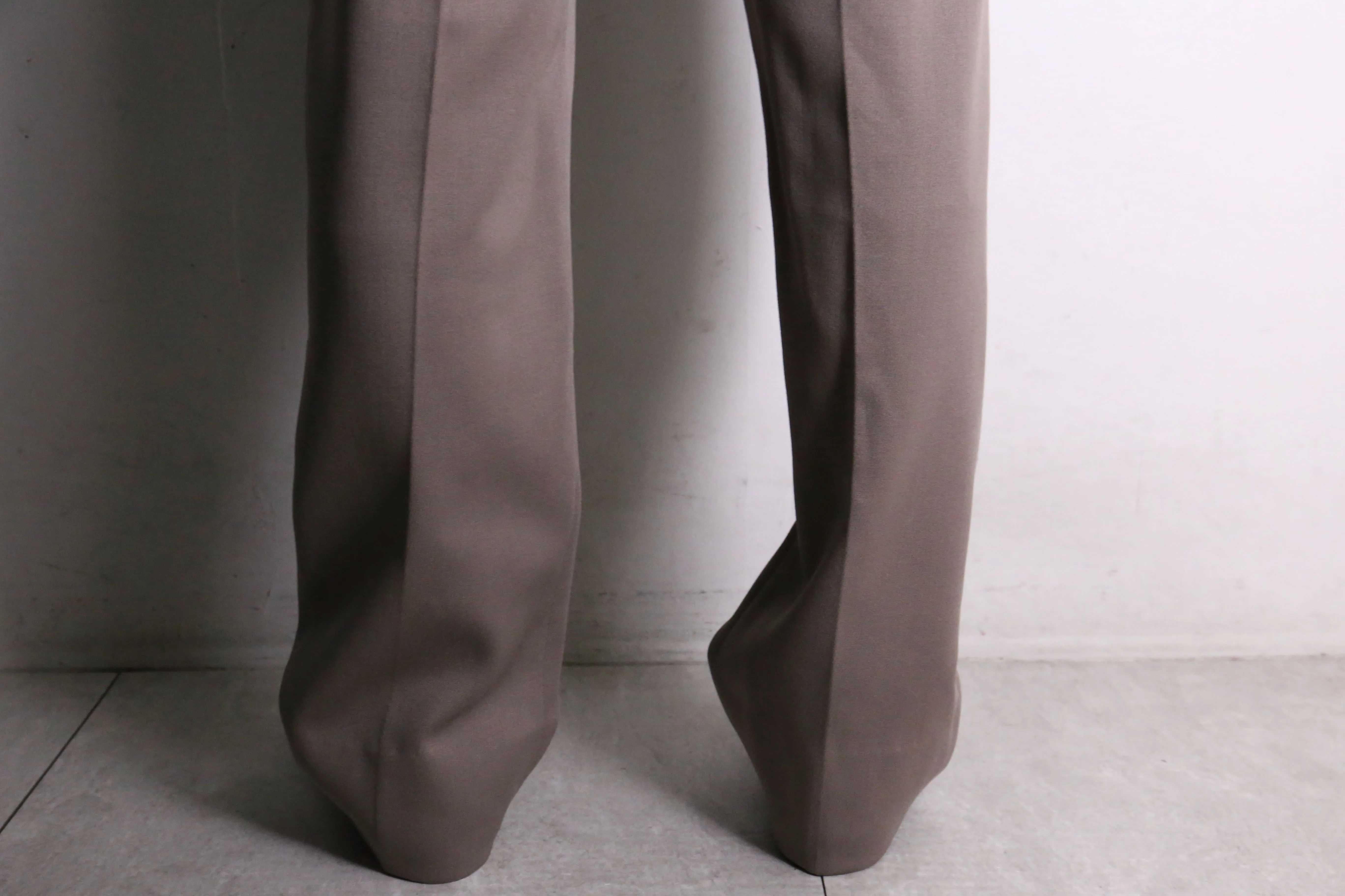 shiny light brown color western dress pants