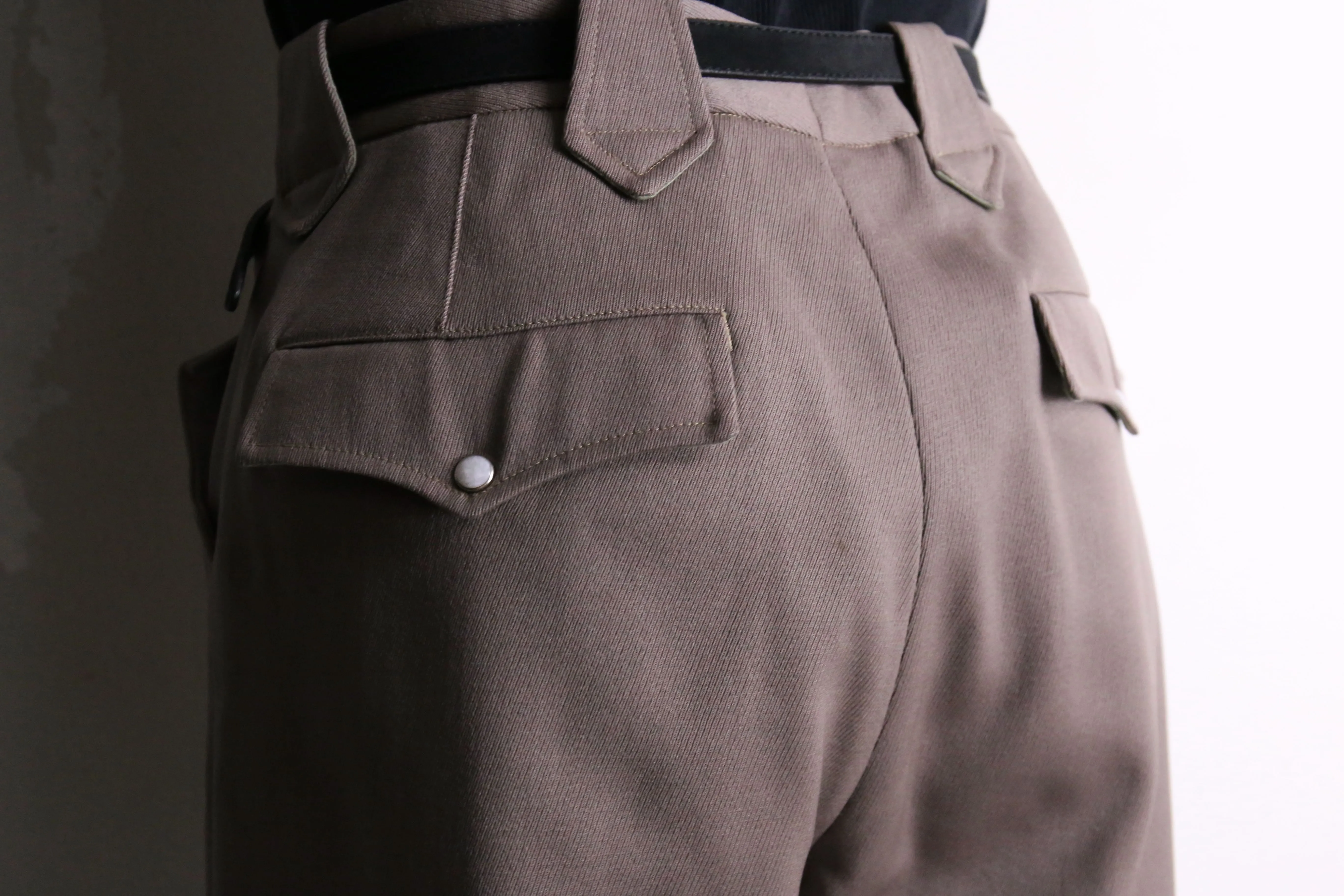 shiny light brown color western dress pants